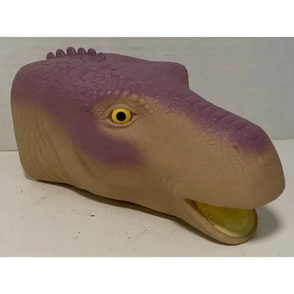 Disney McDonald's Toy Dinosaur Dinosaur Hand Puppet Purple & Brown Vintage